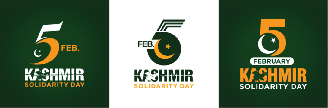 Kashmir Solidarity Day. 5th February. Vector Illustration. 