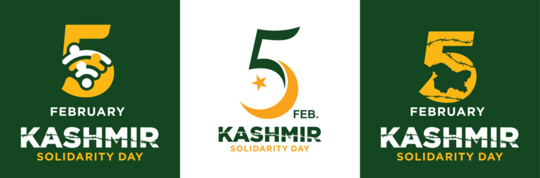 Kashmir Solidarity Day. 5th February. Vector Illustration. 