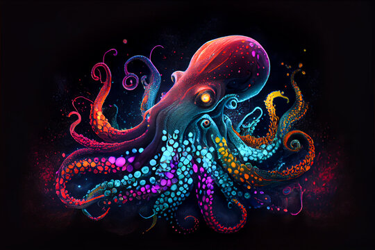 Bioluminescent Octopus