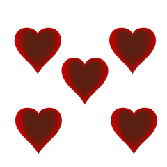 red heart background - valentine's day