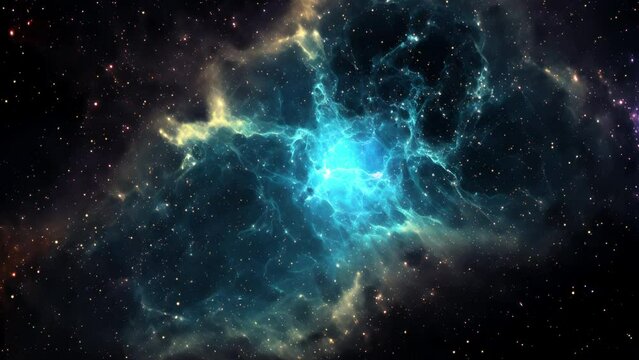 Cosmic Nebula Flight Background