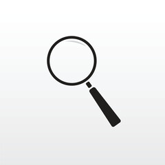 magnifying glass icon vector. Magnifying glass on a white background. Magnifying glass, great tool. Magnifying glass search. Business Analysis Symbol