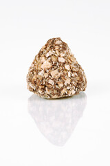 Truffle chocolates with various wafer crumbs. Dessert.
