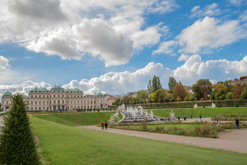 Obraz premium The Belvedere is a historic building complex in Vienna, Austria