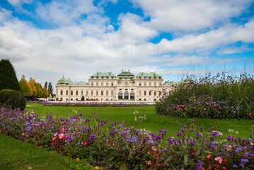 Fototapeta premium The Belvedere is a historic building complex in Vienna, Austria