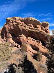 Hiking At Red Rocks Amphitheater In Morrison Colorado
