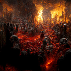 Revelation of Hell: A Terrifying Illustration of Eternal Damnation