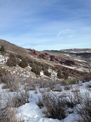 Hiking At Red Rocks Amphitheater In Morrison Colorado