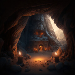 The Hidden Temple in the Cave: Illustrations of the Birthplace of Prophet Abraham