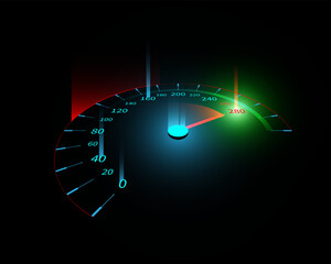 Abstract car speedometer background