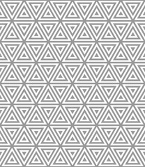 Vector seamless texture. Modern geometric background. Grid with hexagonal tiles.
