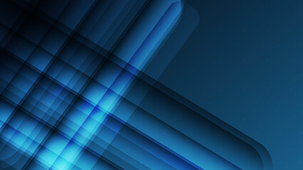 Modern abstract blue transparent geometry pattern background template. Digital network background, vector communication concept, overlapping object, blank space.