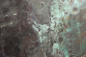 Kupfer oxidiert Patina Grünspan