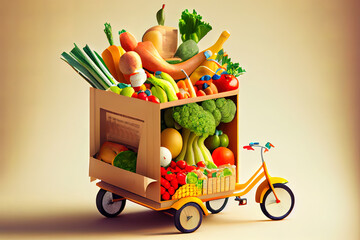 Special Delivery or grocery shopping healthy