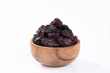Healthy Food - Nuts Dehydrated Grapes; Photo White Background