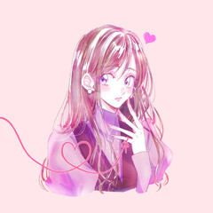 小動物系女子　赤い糸