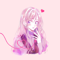 小動物系女子　赤い糸