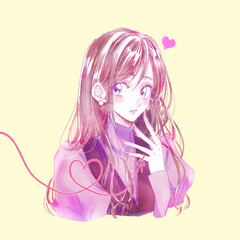 小動物系女子　赤い糸