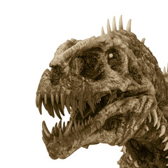 giganotosaurus is a zombie id profile picture side view © DM7
