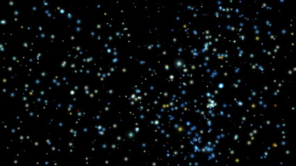 Star glow particle background effect