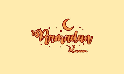 Ramadan Kareem Lettering Vector
