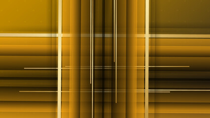 Abstract 3D brown bronze gold stripe background. Brown gradient abstract line geometric background. Vector illustration.