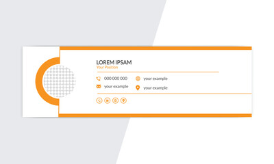 email signature template, signatures, business cards, business email, mail signature. Business email signature with modern and minimal layout.