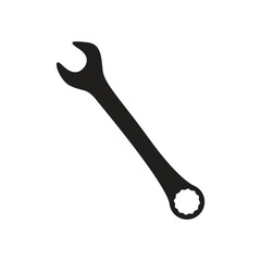 wrench icon on white background.