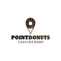 combined donut logo with location point