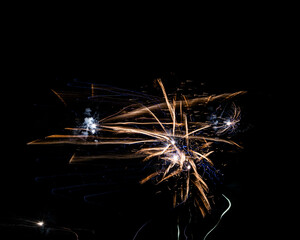 firework in the night sky