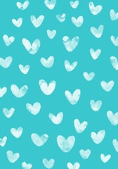 gentle pastel love heart background, blue white