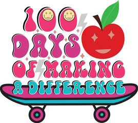 100 Days Of School Svg Design