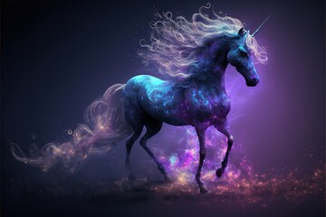 Fototapeta na wymiar Amazing lovely unicorn background design, colorful isolated high resolutions generative ai