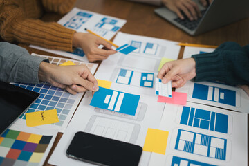 Website designers, Creative planning phone app and developing template layout framework wireframe...