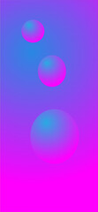 smart phone wallpaper purple background with shiny balls vector illustrtion