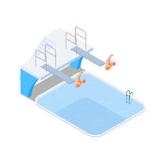 Synchronized Springboard Diving Composition