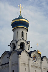 Architecture of Trinity Sergius Lavra, Sergiev Posad, Moscow region, Russia. Popular landmark.