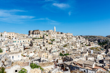Fototapeta na wymiar View at the old center of Matera, Basilicata, Italy - Europe