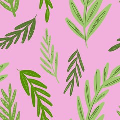 seamless pattern with leaves