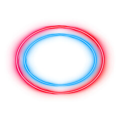 Neon Circle RED BLUE