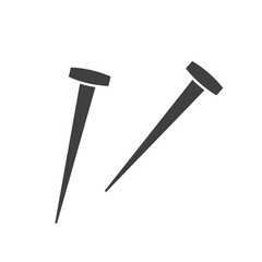 nails from Crucifixion, symbol of passion of Jesus, good friday, Easter- vector illustration
