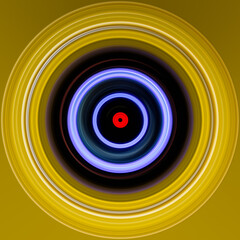 abstract colored circle lines motion blurred