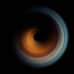 abstract colored circle lines motion blurred