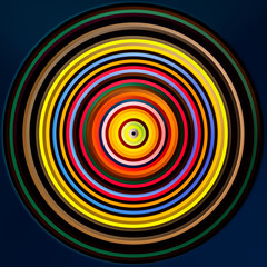abstract colored circle lines motion blurred