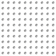 Seamless pattern with full moon on a white background. Vector illustration.
