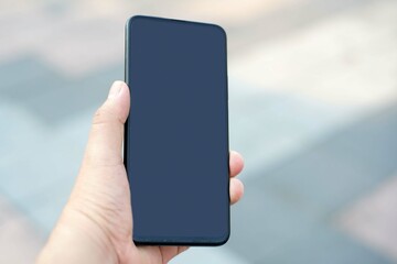 A hand was the mobile smart phones .