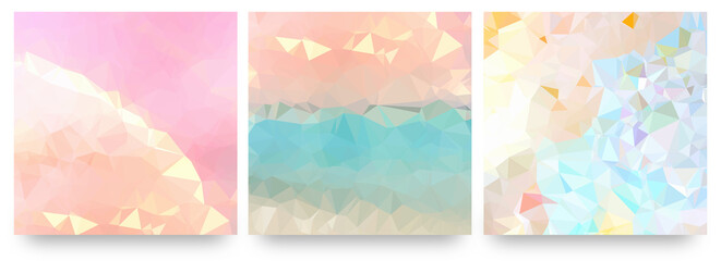 IG Instagram background watercolor art abstract polygon