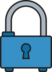 padlock icon illustration