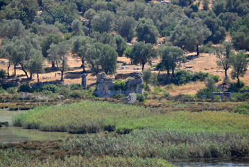 Naklejka premium Andriake Ancient City and Beach - Antalya - TURKEY