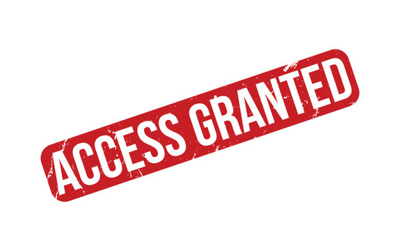 Access Granted Rubber Stamp Seal Vector